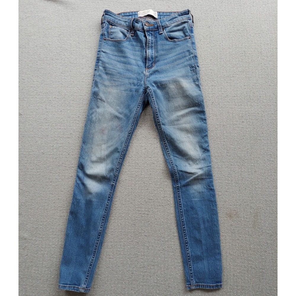 Abercrombie & Fitch Jeans Women 25/0S Blue Super Skinny High Rise Stretch Denim